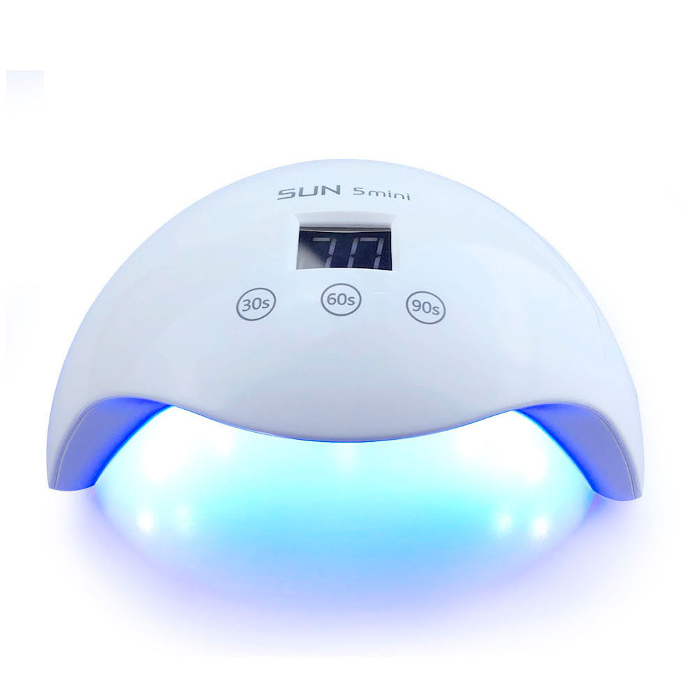 LED/UV Лампа SUN-5 MINI гібридна (з дисплеєм) біла 30 Вт* 