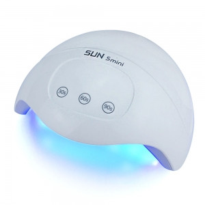 LED/UV Лампа SUN-5 MINI гібридна (з дисплеєм) біла 30 Вт*  Фото 2 