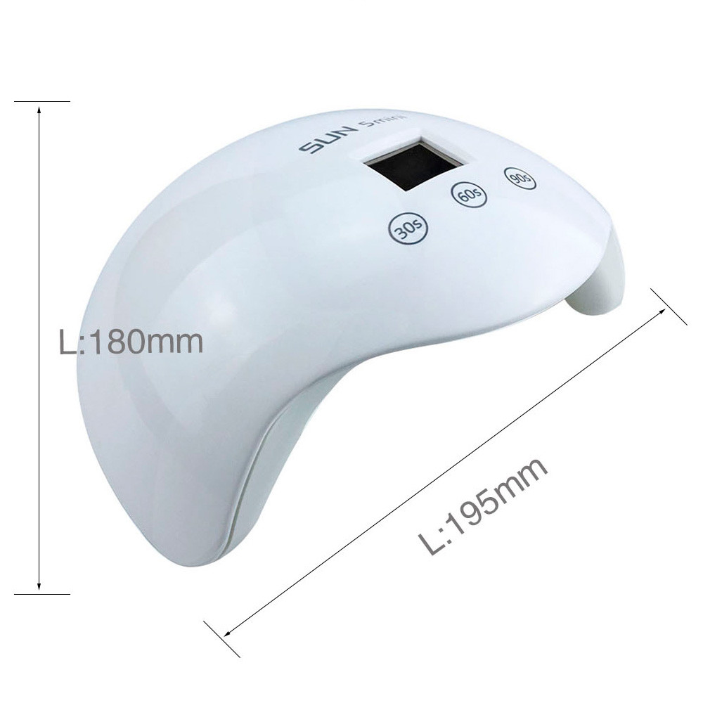 LED/UV Лампа SUN-5 MINI гібридна (з дисплеєм) біла 30 Вт*  Фото 3 