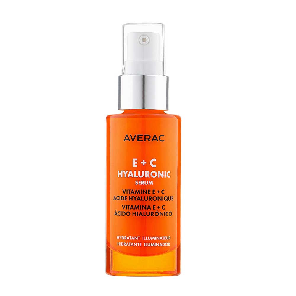 Сироватка гіалуронова для обличчя з вітамінами Focus E+C Hyaluronic Serum Averac, 30 мл