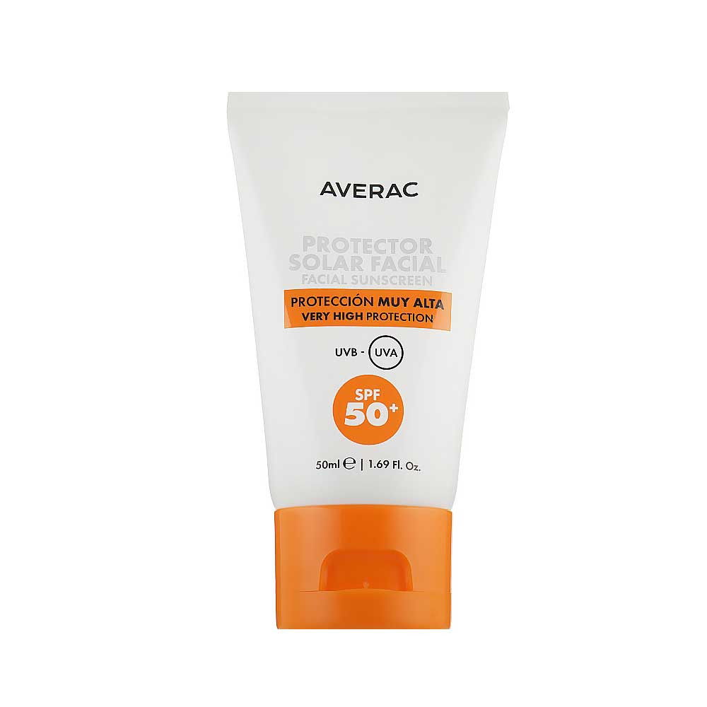 Сонцезахисний засіб для обличчя Solar Facial Sunscreen SPF 50+ 50 мл Averac