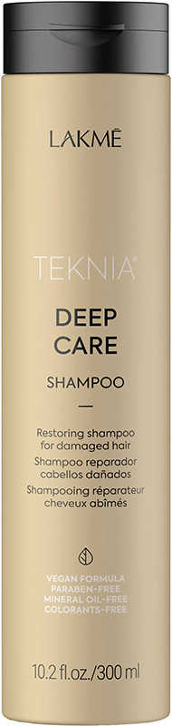 Відновлювальний шампунь для пошкодженого волосся Teknia Deep Care Shampoo Lakme, 300 мл