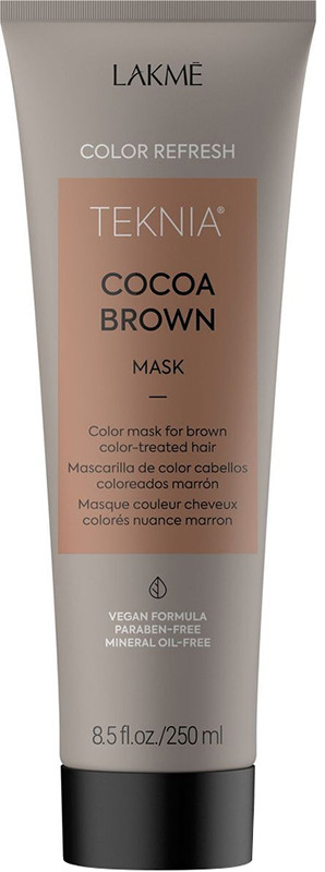 Маска для оновлення кольору коричневих відтінків волосся Teknia Color Refresh Cocoa Brown Mask Lakme, 250 мл