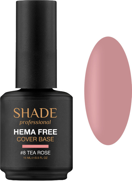 База для ногтей cover Hema Free №8 Tea Rose Shade 15 мл