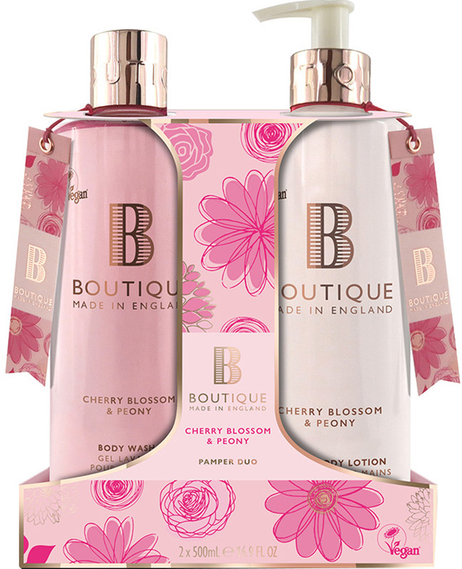 Набір для тіла Cherry Blossom & Peony Duo Boutique, (500мл/500мл)