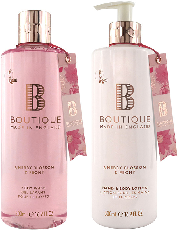 Набір для тіла Cherry Blossom & Peony Duo Boutique, (500мл/500мл)  Фото 2 