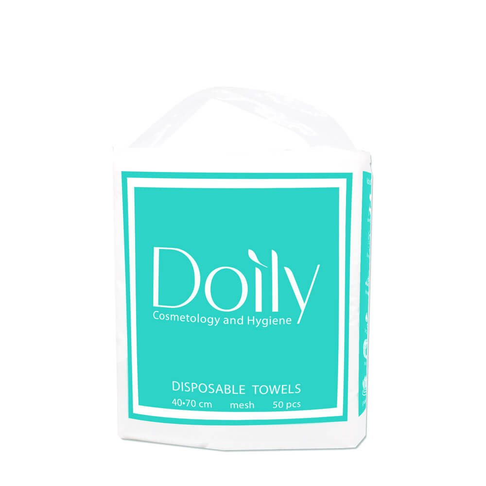 Рушники гладкі нарізні 40х70 см Compact Aqua Absorb Doily, 50 шт