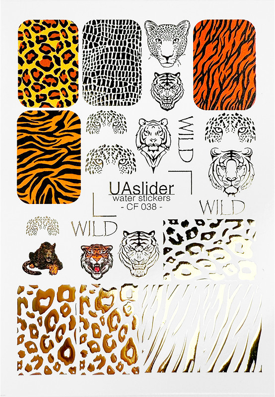 Слайдер-дизайн для нігтів Color and Foil 038 Slider