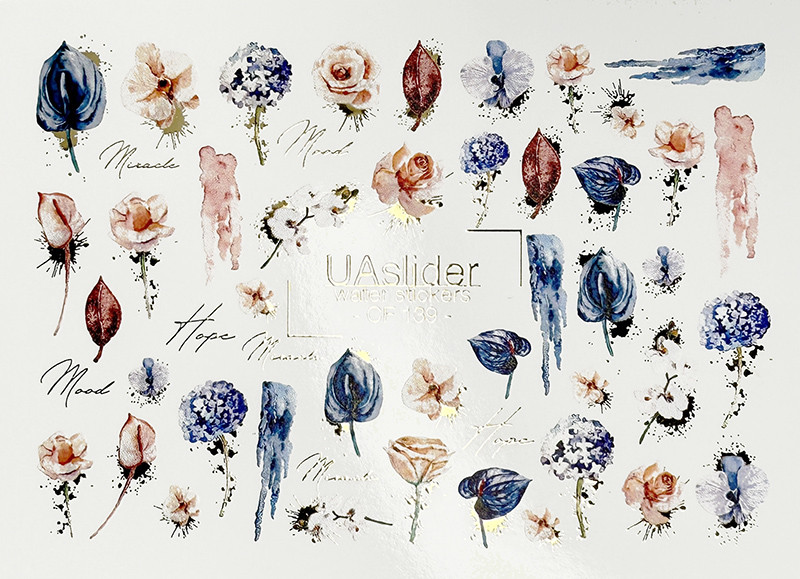 Слайдер-дизайн для нігтів Color and Foil 139 Slider