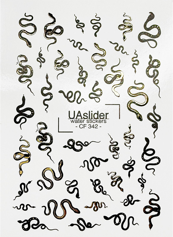 Слайдер-дизайн для ногтей Color and Foil 342 Slider