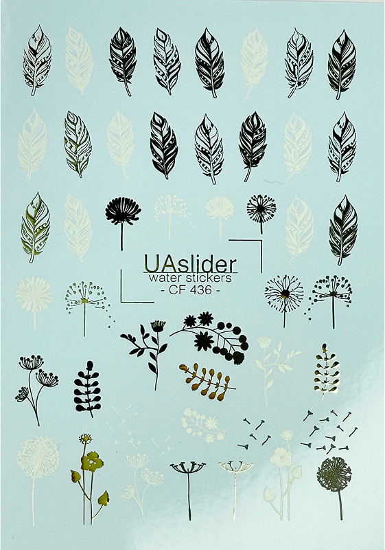 Слайдер-дизайн для нігтів Color and Foil 436 Slider