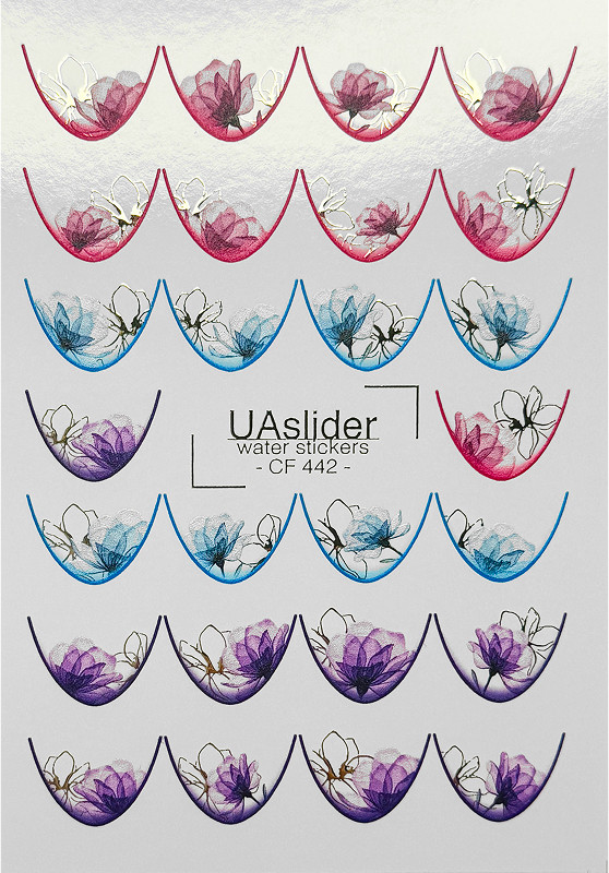 Слайдер-дизайн для ногтей Color and Foil 442 Slider
