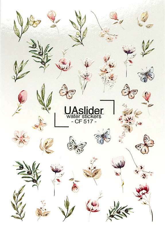 Слайдер-дизайн для ногтей Color and Foil 517 Slider