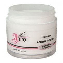 Акрил. пудра біла для ліплення Bright White Competition 12г. AMRO