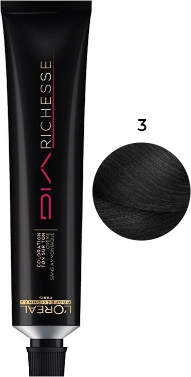 Крем-краска для волос DIA Richesse № 3 L’Oreal Professionnel Paris, 50 мл
