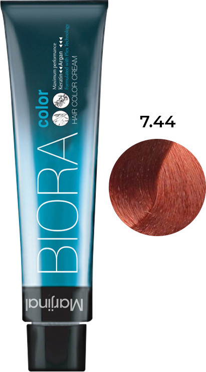 Фарба для волосся №7.44 блонд мідно-золотистий Biora, 60 мл на beauty-prof.com Фарба для волосся №7.44 блонд мідно-золотистий Biora, 60 мл