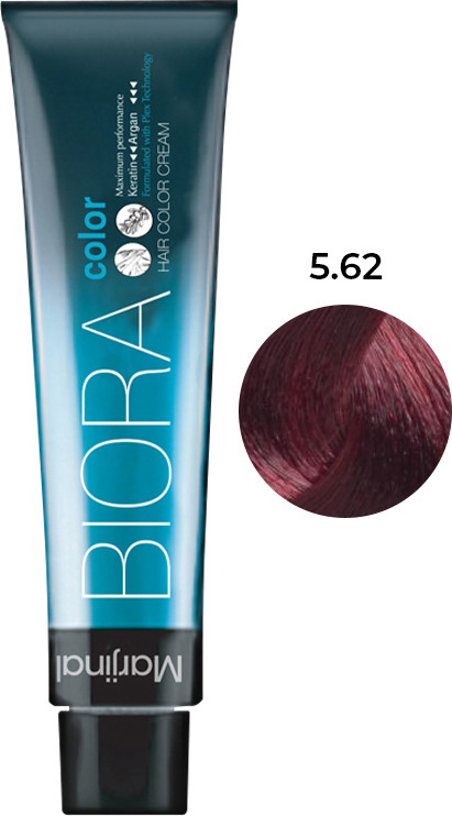 Фарба для волосся №5.62 темно-бордовий інтенсивний Biora, 60 мл на beauty-prof.com Фарба для волосся №5.62 темно-бордовий інтенсивний Biora, 60 мл