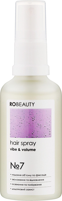 Спрей для об'єму волосся Hair spray vibe & volume RoBeauty, 51 мл