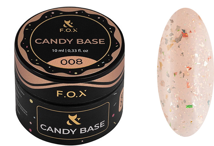 Основа каучуковая камуфлирующая Base Candy №008 F.O.X, 10 мл