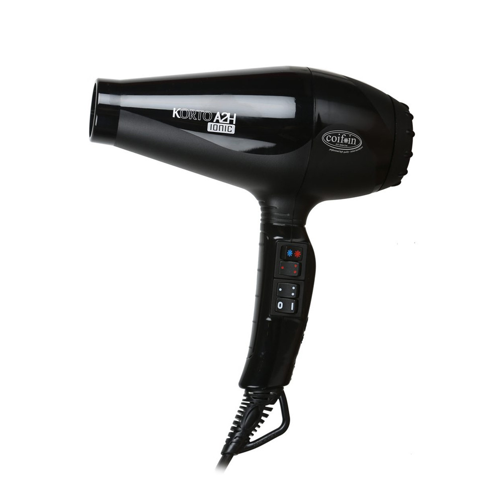 Фен Korto A2H чорний іонізацією 2000-2200W Coif * in A2H-ion-чорн на beauty-prof.com Фото 2 Фен Korto A2H чорний іонізацією 2000-2200W Coif * in A2H-ion-чорн Фото 2