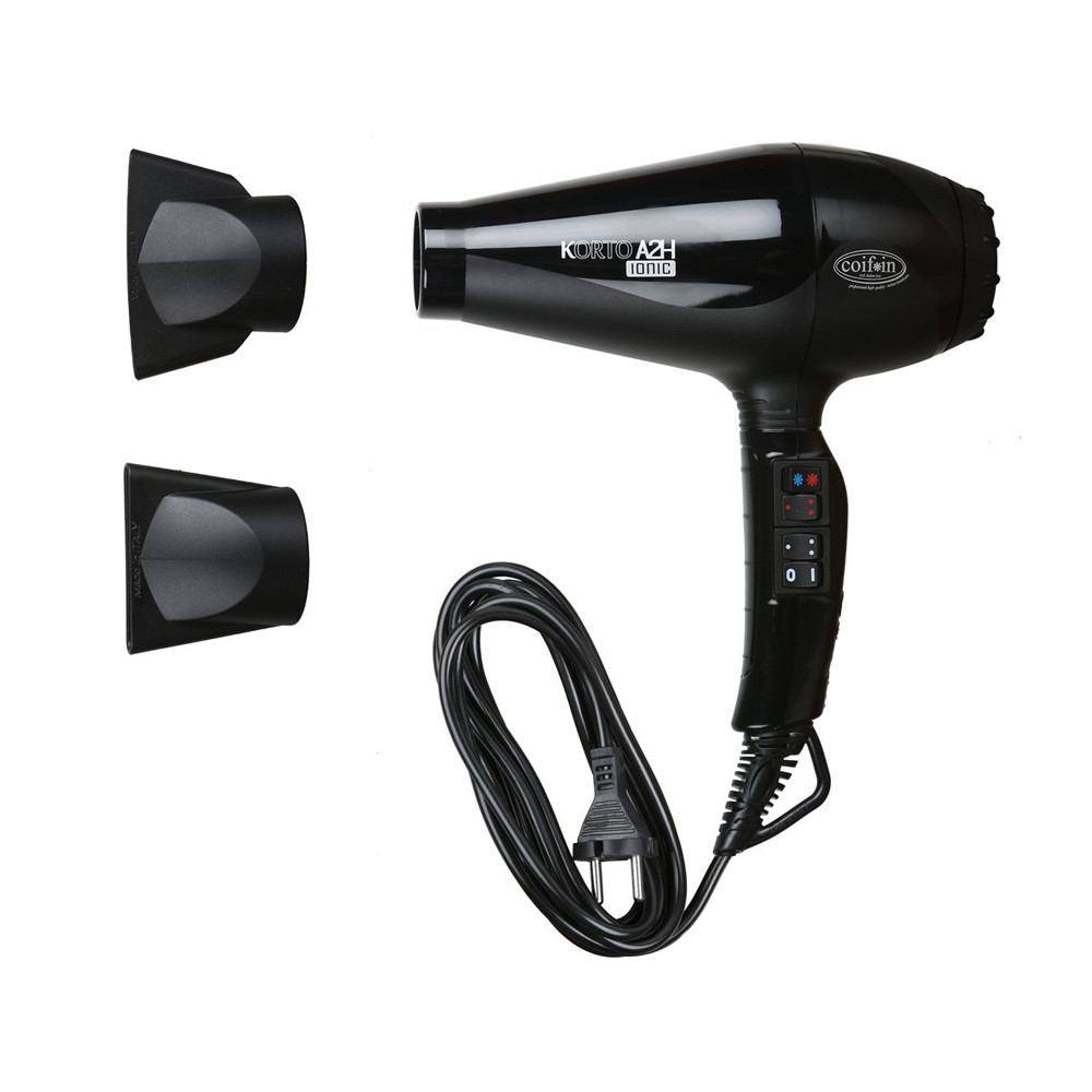 Фен Korto A2H чорний іонізацією 2000-2200W Coif * in A2H-ion-чорн на beauty-prof.com Фото 4 Фен Korto A2H чорний іонізацією 2000-2200W Coif * in A2H-ion-чорн Фото 4