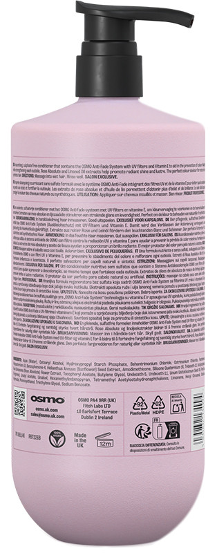 Кондиціонер для захисту кольору фарбованого волосся Colour Save NEW Osmo, 1000 мл на beauty-prof.com Фото 2 Кондиціонер для захисту кольору фарбованого волосся Colour Save NEW Osmo, 1000 мл Фото 2