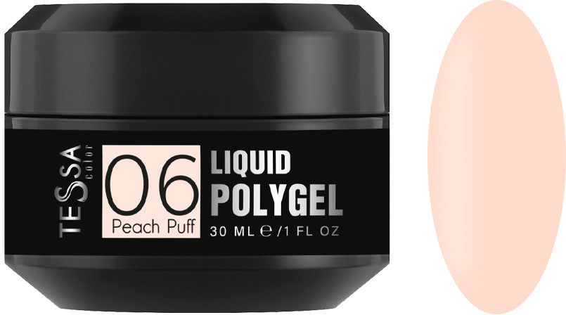 Рідкий полігель Liquid Polygel № 06 Peach Puff Tessa, 30 мл