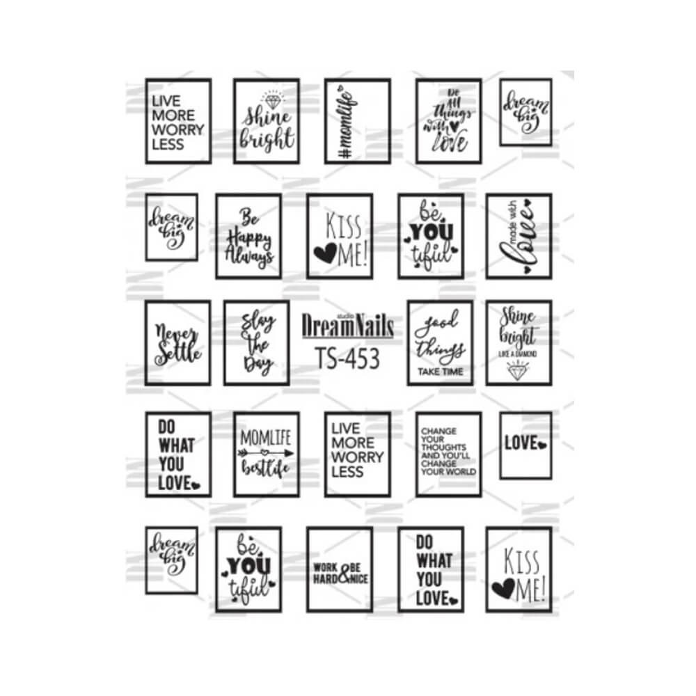 Слайдери TS 453 Love Phrases