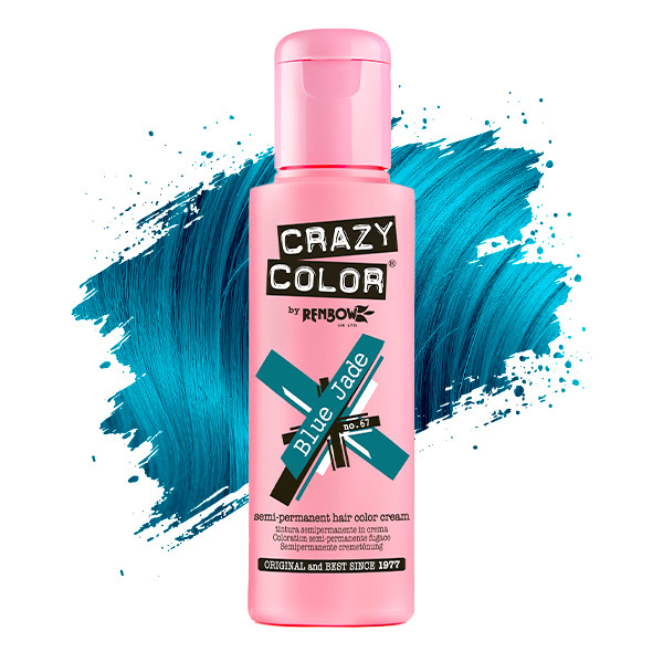 Тинт-краска для волос №67 синий нефрит Crazy Color, 100 мл