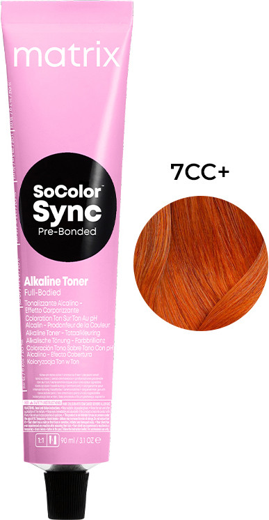 Фарба для волосся тонер тон в тон PRE Bonded Socolor Sync 7CC+ 90мл Matrix