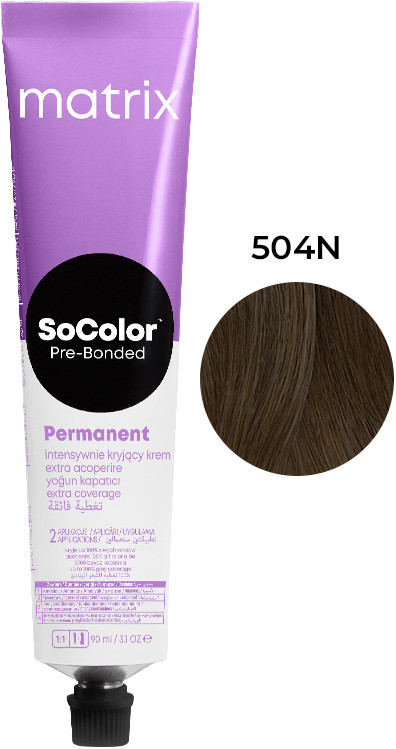 Крем-фарба для волосся Extra Coverage PRE Bonded SOCOLOR.beauty тон 504N, 90 мл Matrix