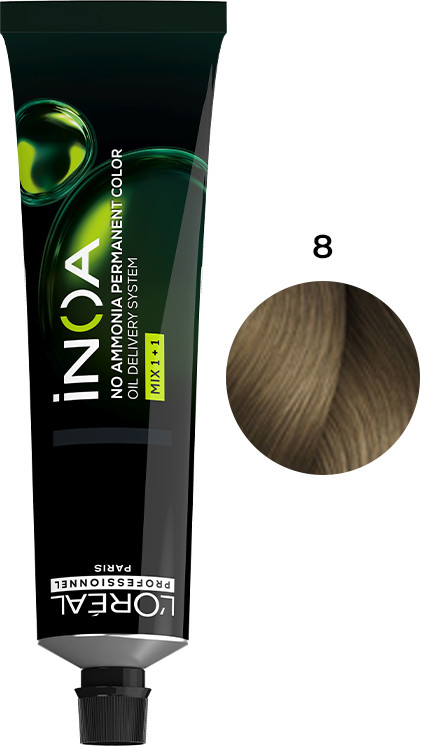 Крем-краска для волос Inoa № 8 L’Oreal Professionnel Paris, 60 мл