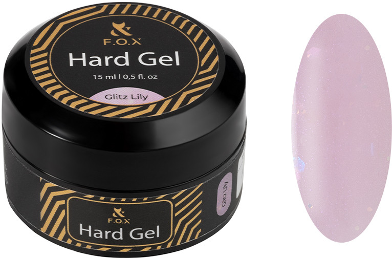 Строительный гель жидкий Hard gel Glitz Lily F.O.X, 15 мл
