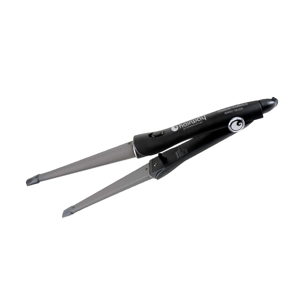 Плойка-щипці конусоподібна Titanium-Tourmaline Nano-Silver 16-32 мм Hairway 04118
