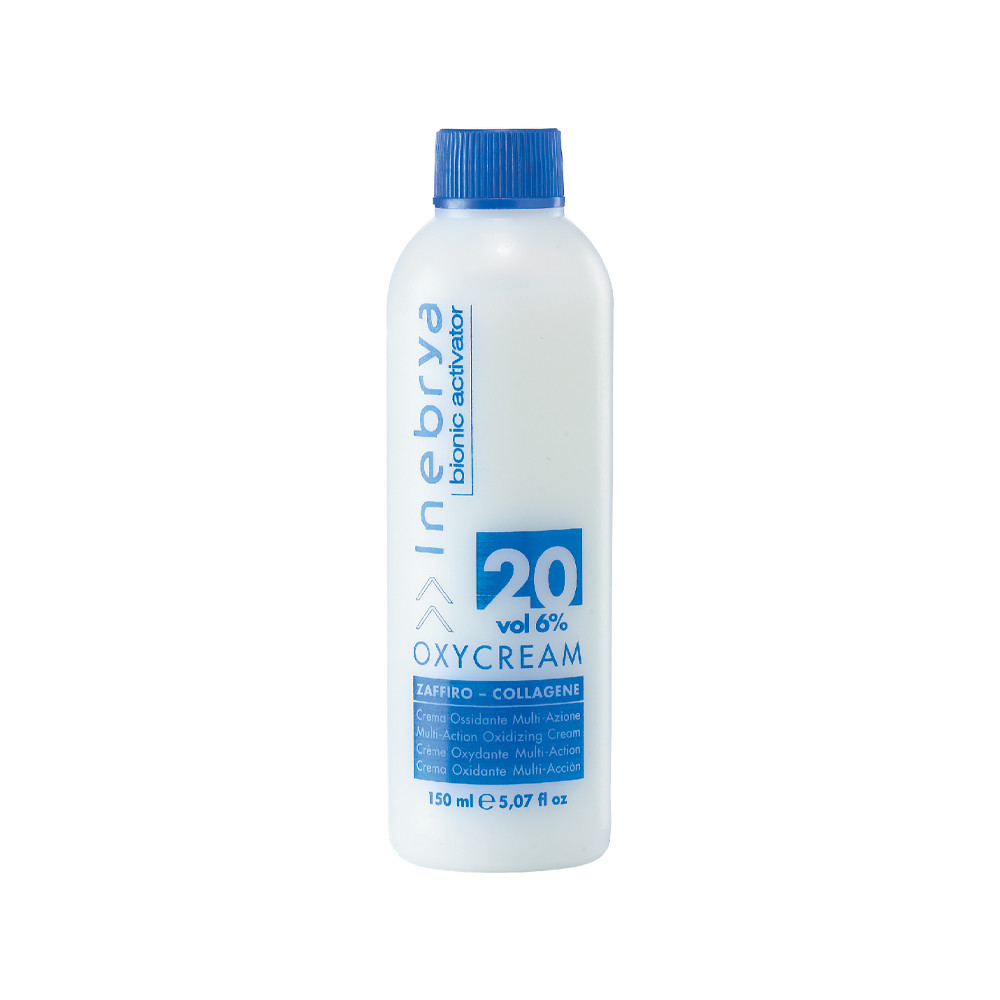 Крем-окислювач сапфір-колаген Inebrya 20 Vol Oxycream Zaffiro-Collagene, 6% Bionic, 150 мл