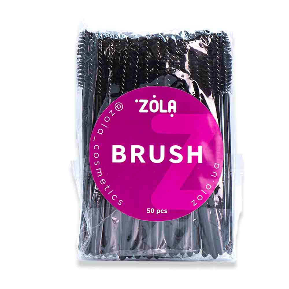 Щеточка одноразовая черная с черной ручкой Zola, 50 шт на beauty-prof.com Фото 2 Щеточка одноразовая черная с черной ручкой Zola, 50 шт Фото 2