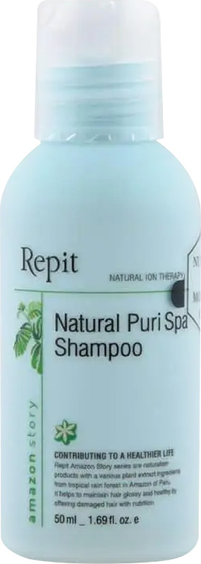 Шампунь освіжаючий для волосся схильного до жирності Natural Puri SPA Amazon Story Repit, 50 мл
