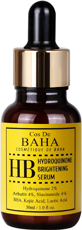 Сироватка для обличчя освітлююча з гідрохіноном HB Hydroquinone Brightening Serum Cos De Baha, 30 мл на beauty-prof.com Сироватка для обличчя освітлююча з гідрохіноном HB Hydroquinone Brightening Serum Cos De Baha, 30 мл