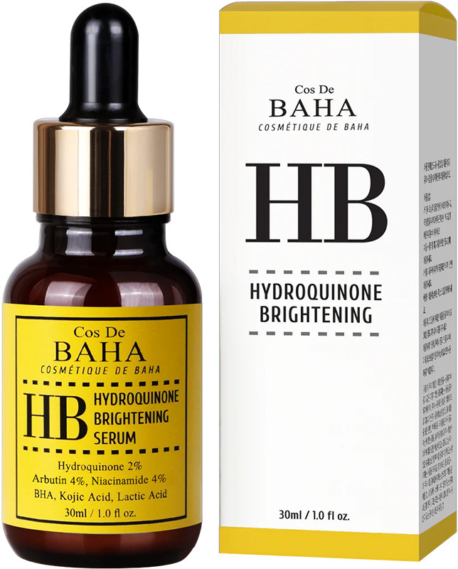 Сироватка для обличчя освітлююча з гідрохіноном HB Hydroquinone Brightening Serum Cos De Baha, 30 мл на beauty-prof.com Фото 2 Сироватка для обличчя освітлююча з гідрохіноном HB Hydroquinone Brightening Serum Cos De Baha, 30 мл Фото 2