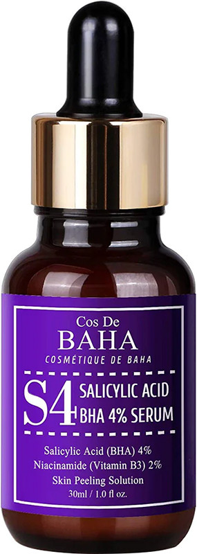 Сироватка для жирної шкіри із саліциловою кислотою Salicylic Acid 4% Serum Cos De Baha, 30 мл