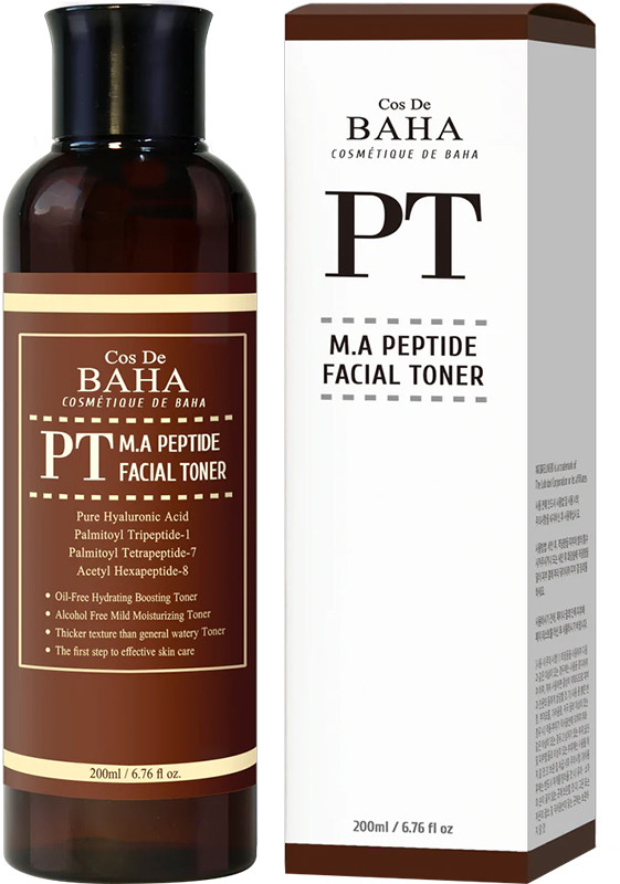 Тонер для обличчя пептидний Peptide Facial Toner Cos De Baha, 200 мл на beauty-prof.com Фото 2 Тонер для обличчя пептидний Peptide Facial Toner Cos De Baha, 200 мл Фото 2