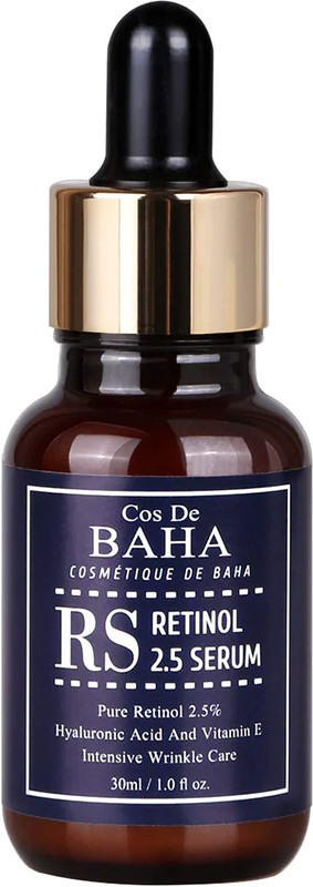 Сироватка для обличчя омолоджуюча з ретинолом RS Retinol 2,5 Serum Cos De Baha, 30 мл