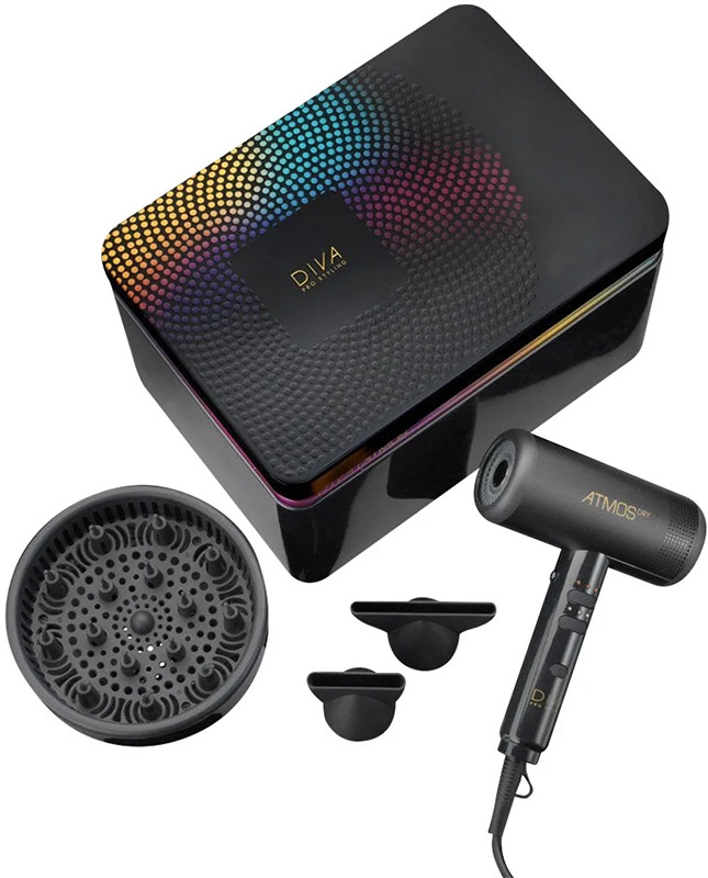 Фен для волос Pro Styling Atmos Dry ATM001 c диффузором 2000 Вт DIVA на beauty-prof.com Фото 5 Фен для волос Pro Styling Atmos Dry ATM001 c диффузором 2000 Вт DIVA Фото 5