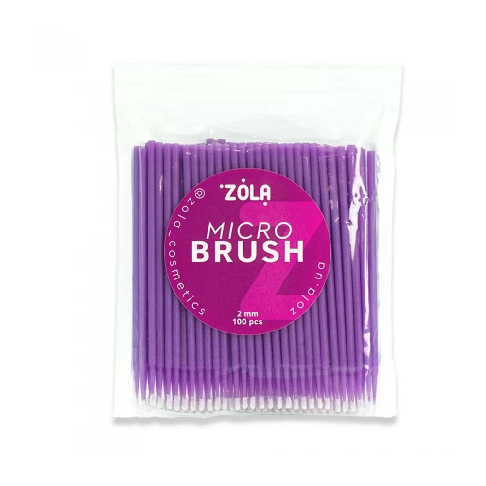 Микробраши фиолетовые Zola, 100 шт