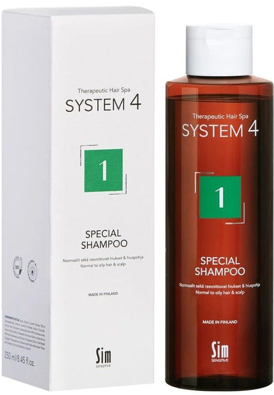 Шампунь для схильної до жирності шкіри Sensitive Special Shampoo №1 System 4, 250 мл на beauty-prof.com Шампунь для схильної до жирності шкіри Sensitive Special Shampoo №1 System 4, 250 мл