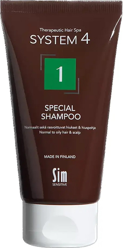 Шампунь для схильної до жирності шкіри Sensitive Special Shampoo №1 System 4, 75 мл