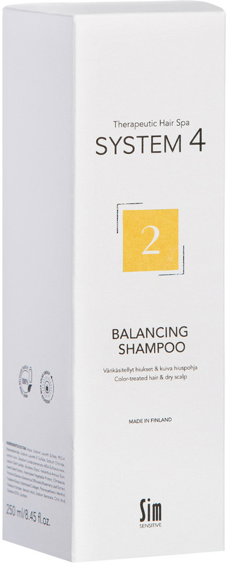 Шампунь для сухих, окрашенных и поврежденных волос Balancing Shampoo №2 System 4, 250 мл на beauty-prof.com Фото 2 Шампунь для сухих, окрашенных и поврежденных волос Balancing Shampoo №2 System 4, 250 мл Фото 2