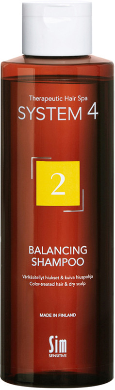 Шампунь для сухих, окрашенных и поврежденных волос Balancing Shampoo №2 System 4, 250 мл на beauty-prof.com Фото 3 Шампунь для сухих, окрашенных и поврежденных волос Balancing Shampoo №2 System 4, 250 мл Фото 3