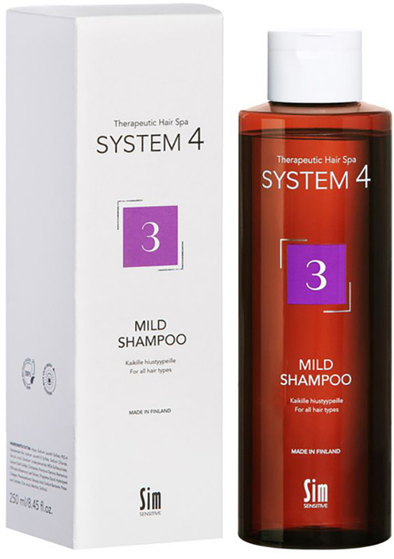 Шампунь для профилактического применения для всех типов волос Mild Shampoo №3 System 4, 250 мл на beauty-prof.com Шампунь для профилактического применения для всех типов волос Mild Shampoo №3 System 4, 250 мл
