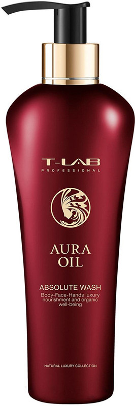 Шампунь-гель для м'якості волосся та тіла AURA OIL Absolute Wash T-LAB Professional, 300 мл